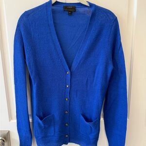 J. Crew Women's Vibrant Blue Cardigan